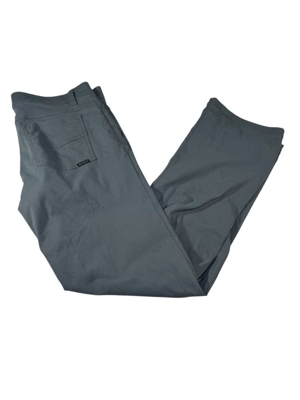 Prana Mens Gray Stretch Slim Fit Nylon Hiking Pants Size 36x30 Outdoor Gorpcore